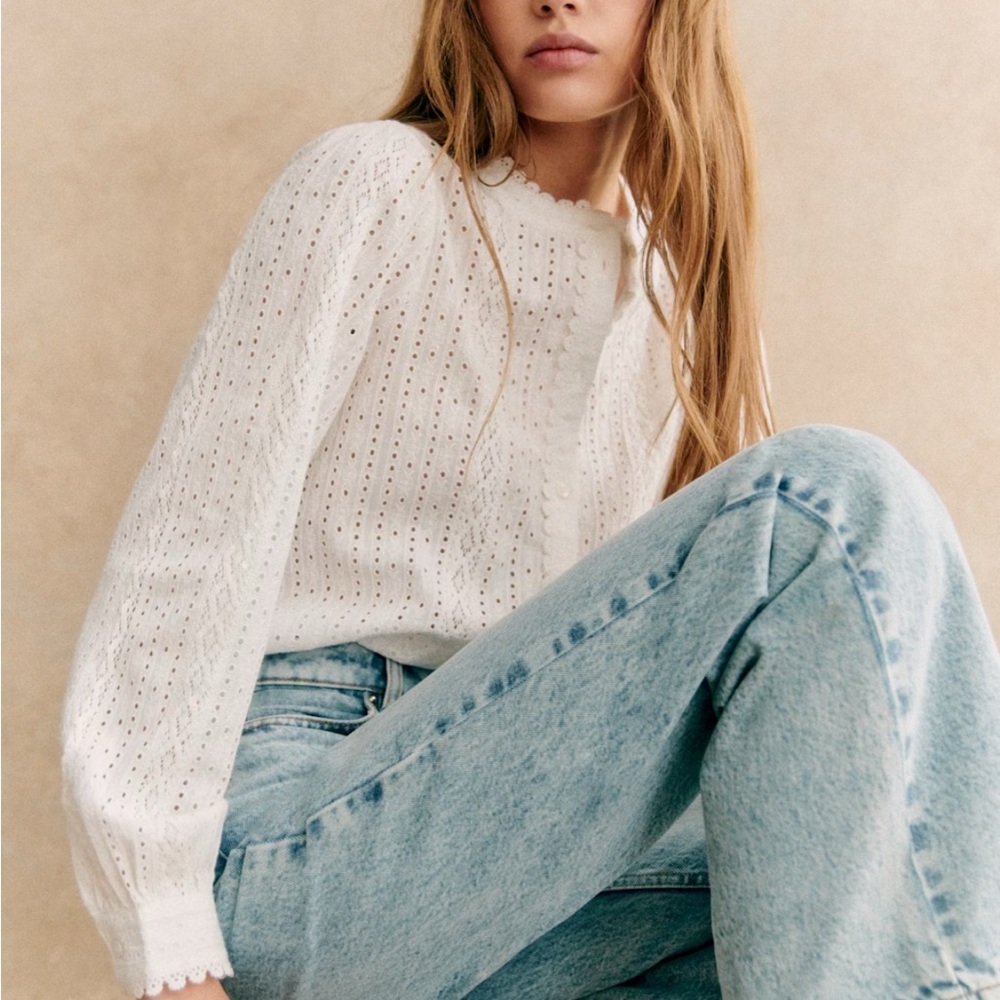 NWT Sézane Marinette shirt - size 40 / us 8